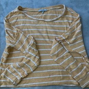 Yellow Pattern Long-Sleeve Tee